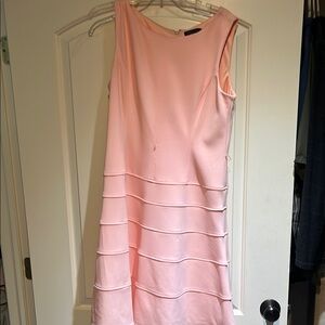 Elegant Pink Sleeveless Dress